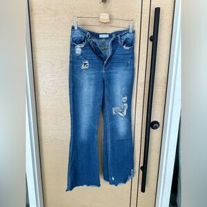 Flying Monkey flare jeans distressed size 30.